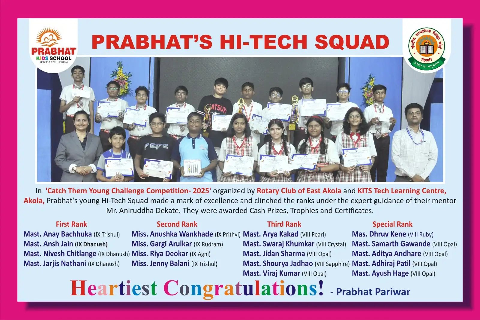 Celebrating Exceptional Success in the Cyber Olympiad