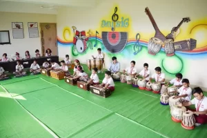 Indian music room: Feel the heartbeat of Indian music in our music room—where tabla rhythms and harmonium melodies come to life.