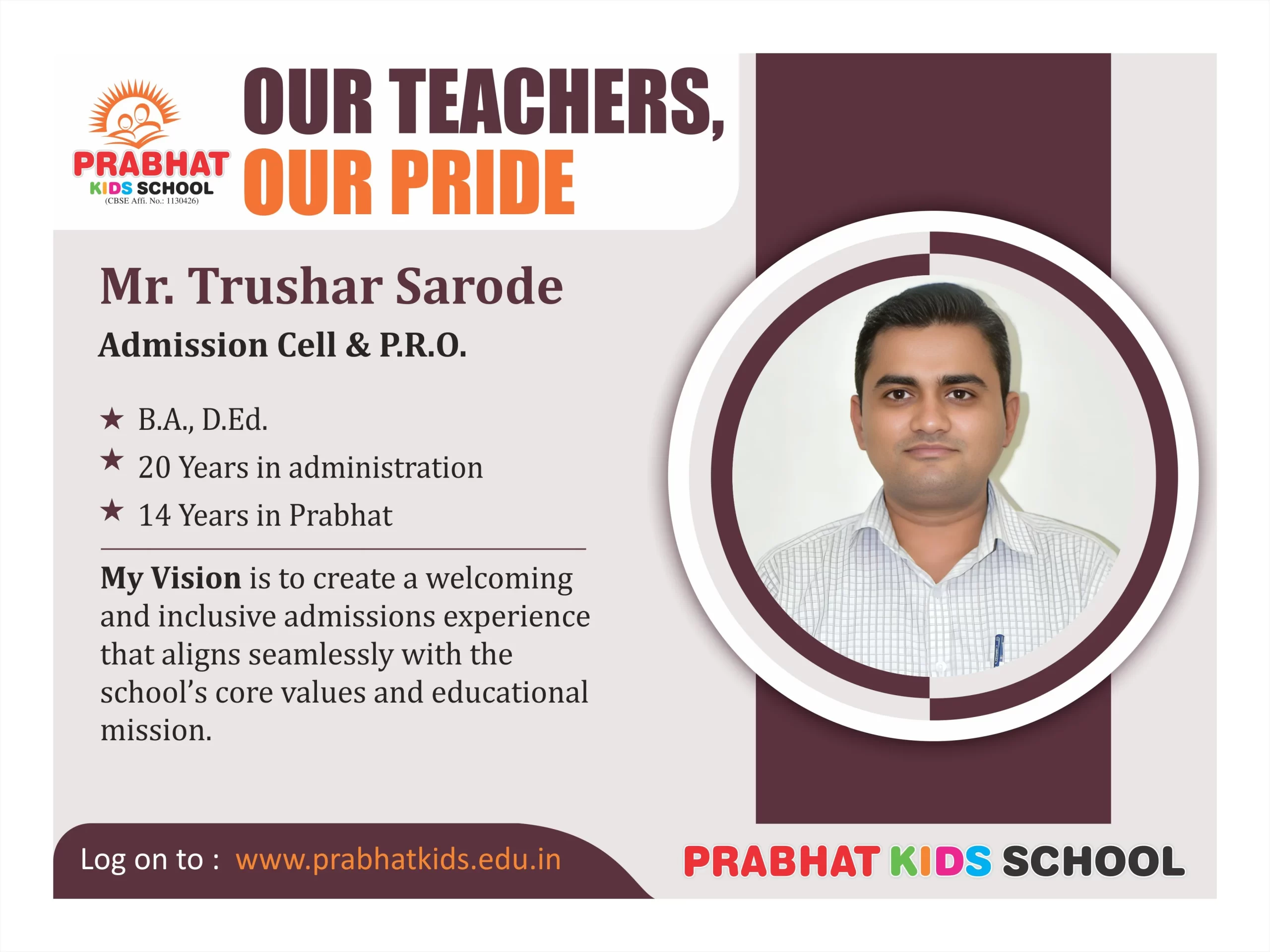 Profile of Mr. Prashant Holkar (Co-ordinator, CBSE)